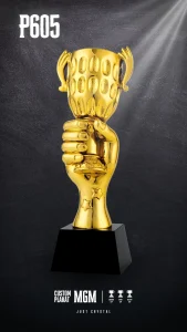 P605-HAND TROPHY Gold