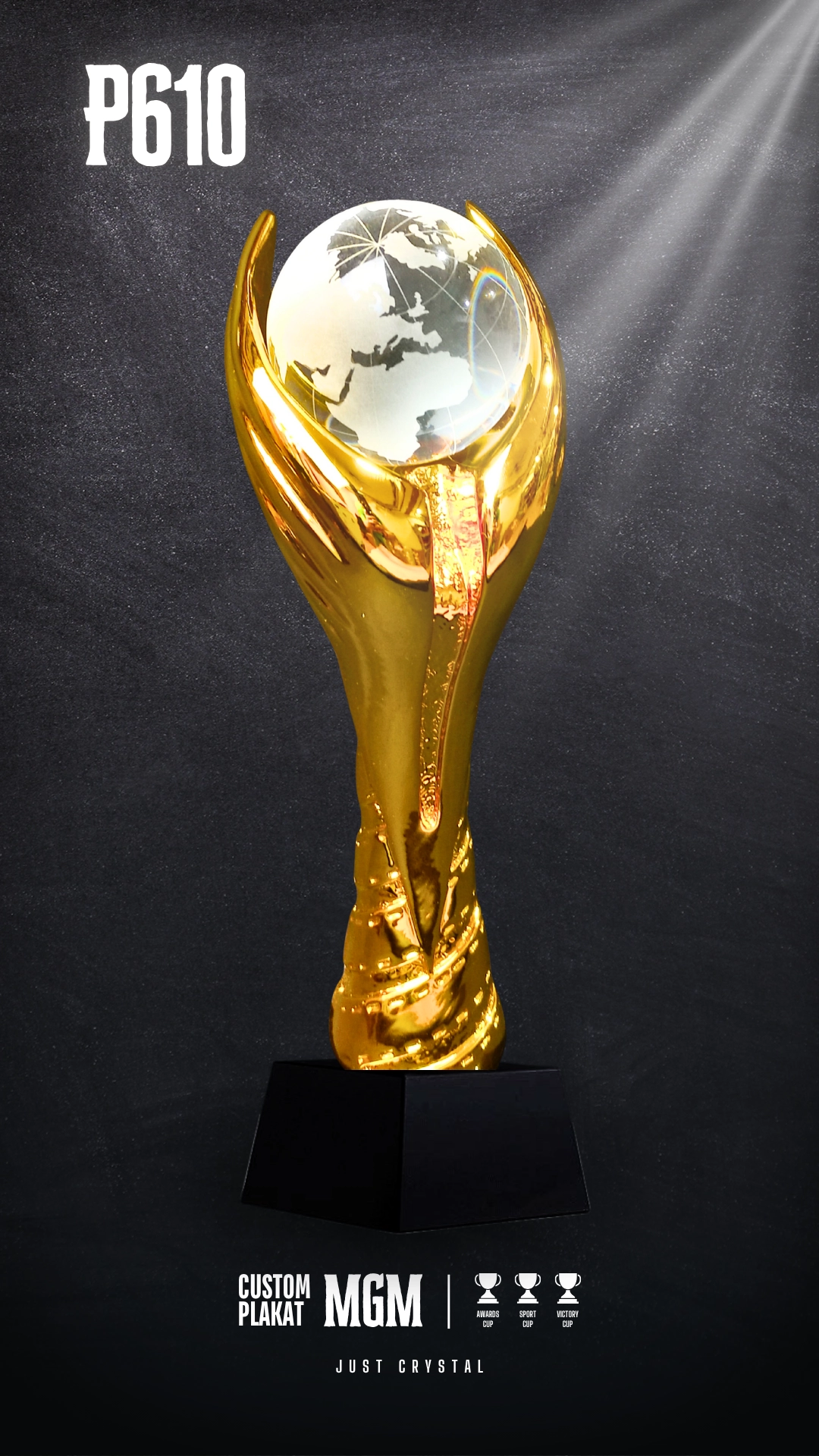 P610-Globe TROPHY Gold